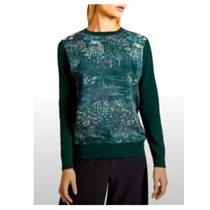 Ted Baker Emerald green sweater worn twice, as new